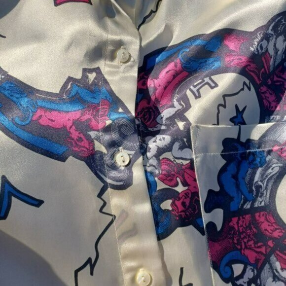 Mexx Emmanuelle Vintage Satin Oversized Shirt - Picture 3 of 4